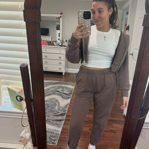 Women’s Brown Garage Sweat set